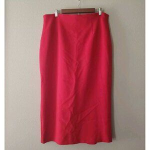Eva Mendes NY&C Pencil Skirt Red Women's Size XL